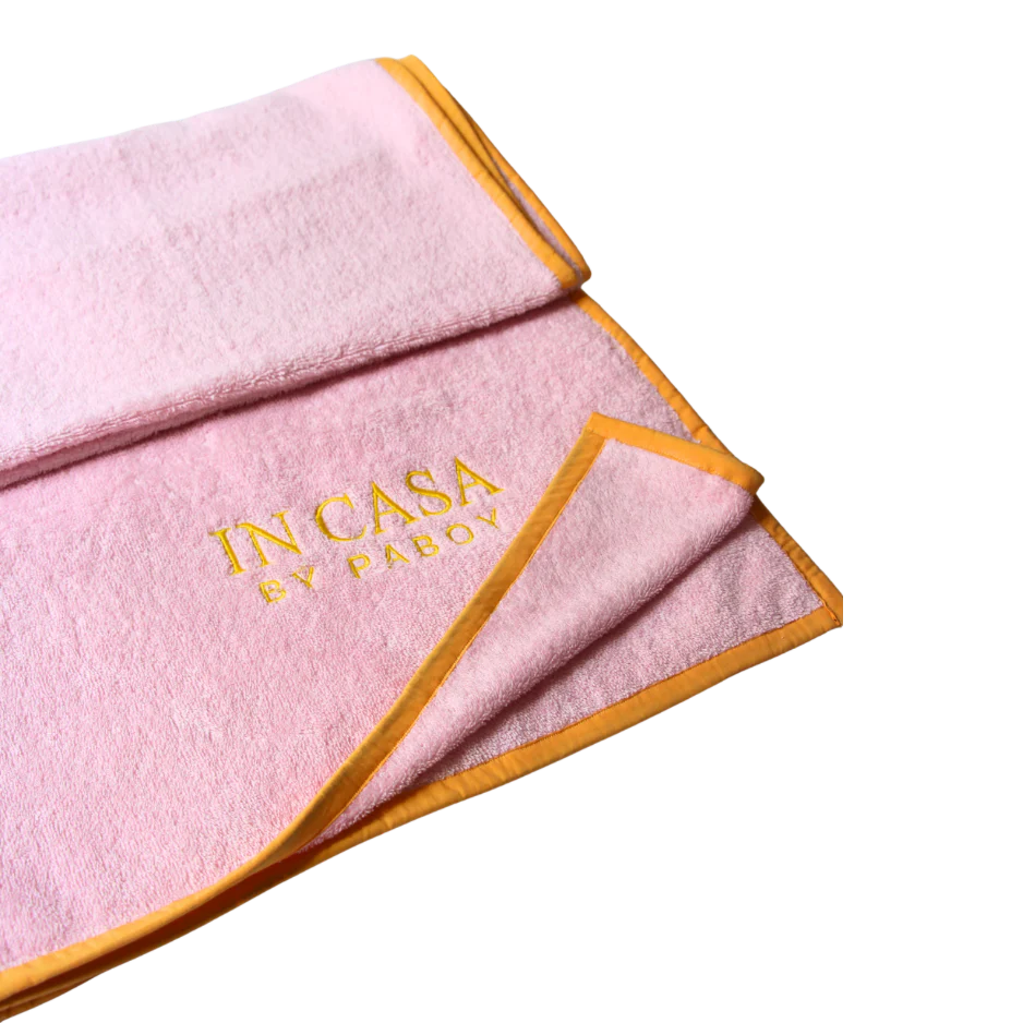 Yellow and Rose Pink Bathroom Summer Set - Image 2
